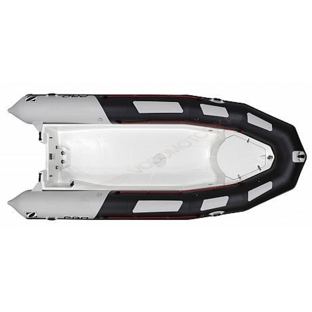 Лодка надувная ZODIAC PRO 550 TOURING ПВХ ( черно-серые баллоны, белый корпус )