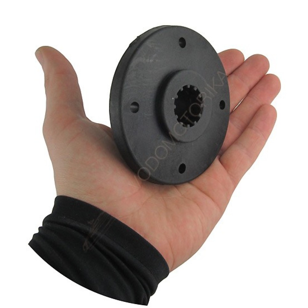 Крепление подставки под удочку врезное круглое, черное CFMT103