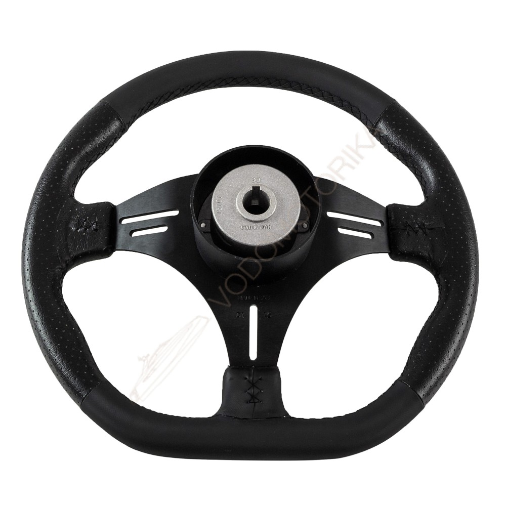 Рулевое колесо PORTOFINO обод черный, спицы черные д. 355 мм Volanti Luisi