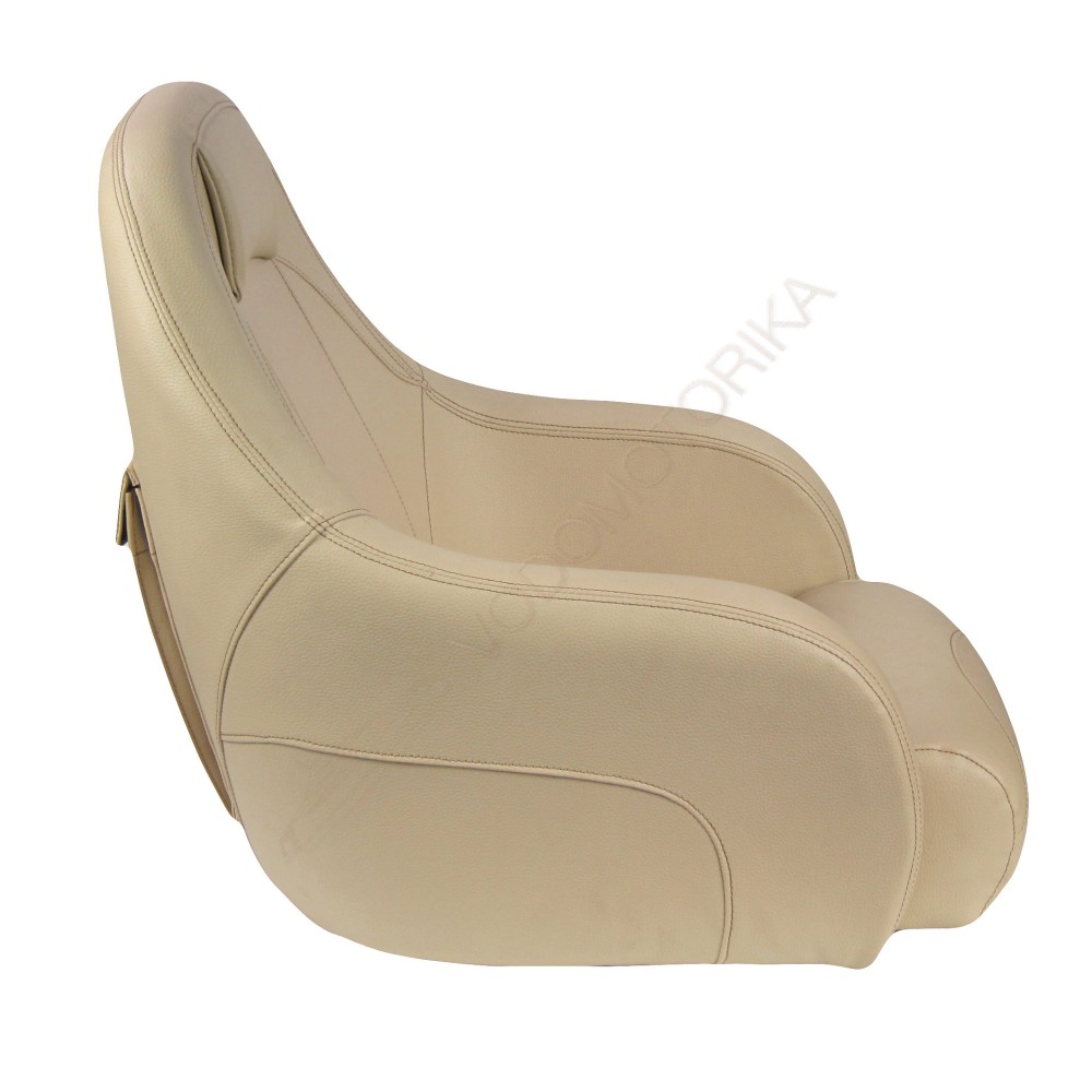 Кресло OCEAN 51 мягкое, подставка, обивка бежевый винил (073958)