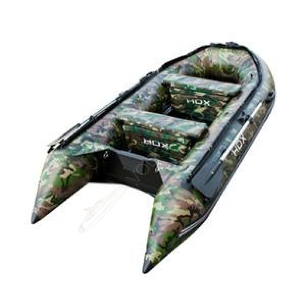 Лодка HDX CARBON 240 ( зелёный-камуфляж ) дерев. пол P/L