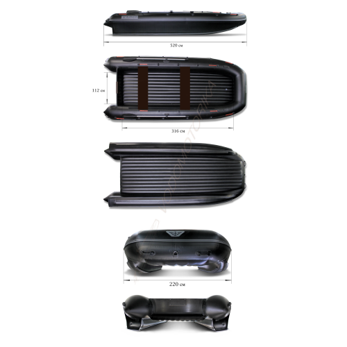 Надувной катамаран Флагман 520К