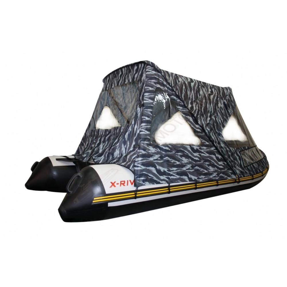 Тент кабриолет X-River для лодок Agent 365-385, Grace 340-360-380