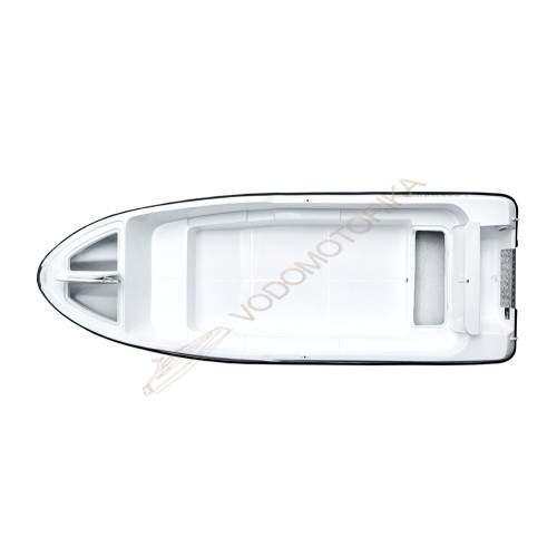 Лодка стеклопластиковая LAKER T410 (низ камуфлированный, верх белый)