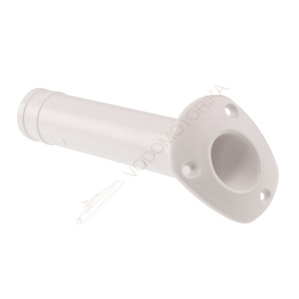 Подставка под удочку 40х240 (пластик) белая 15501