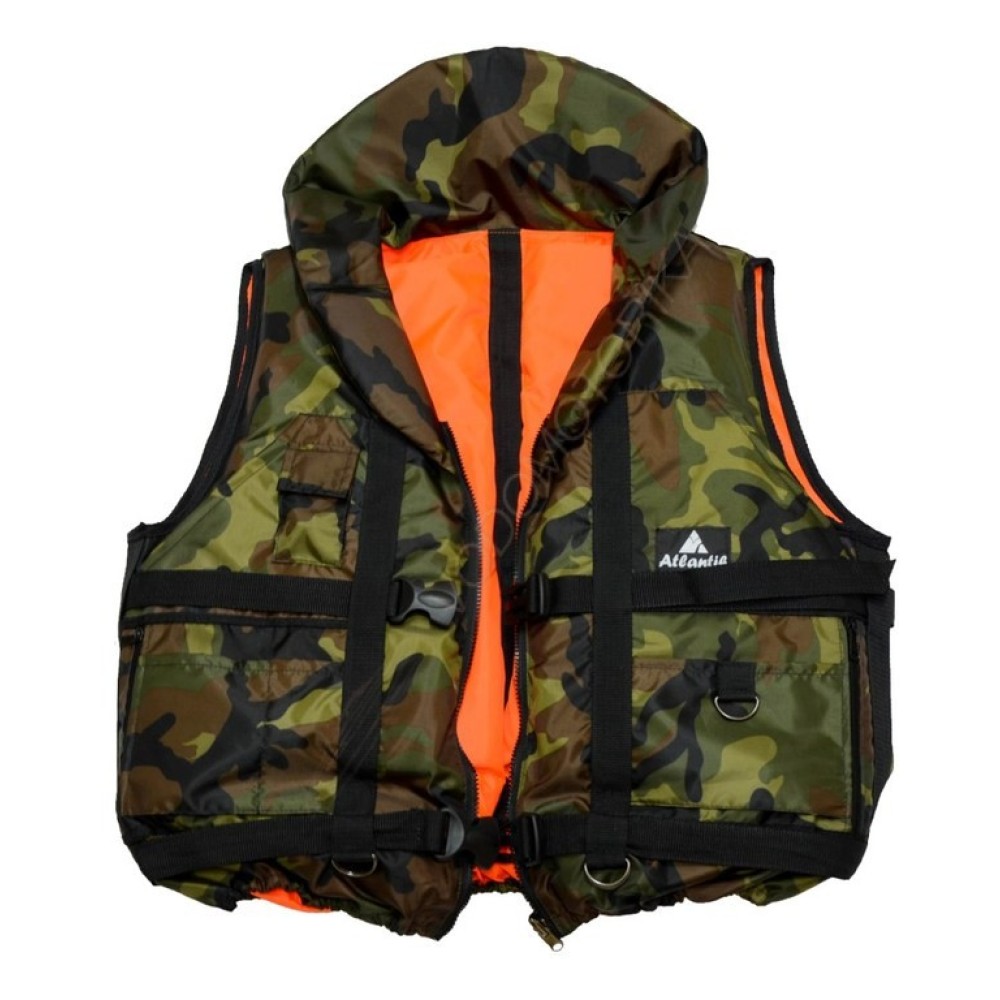 Спасательный жилет двухсторонний Atlantik Пират камуфляж (140 кг.)