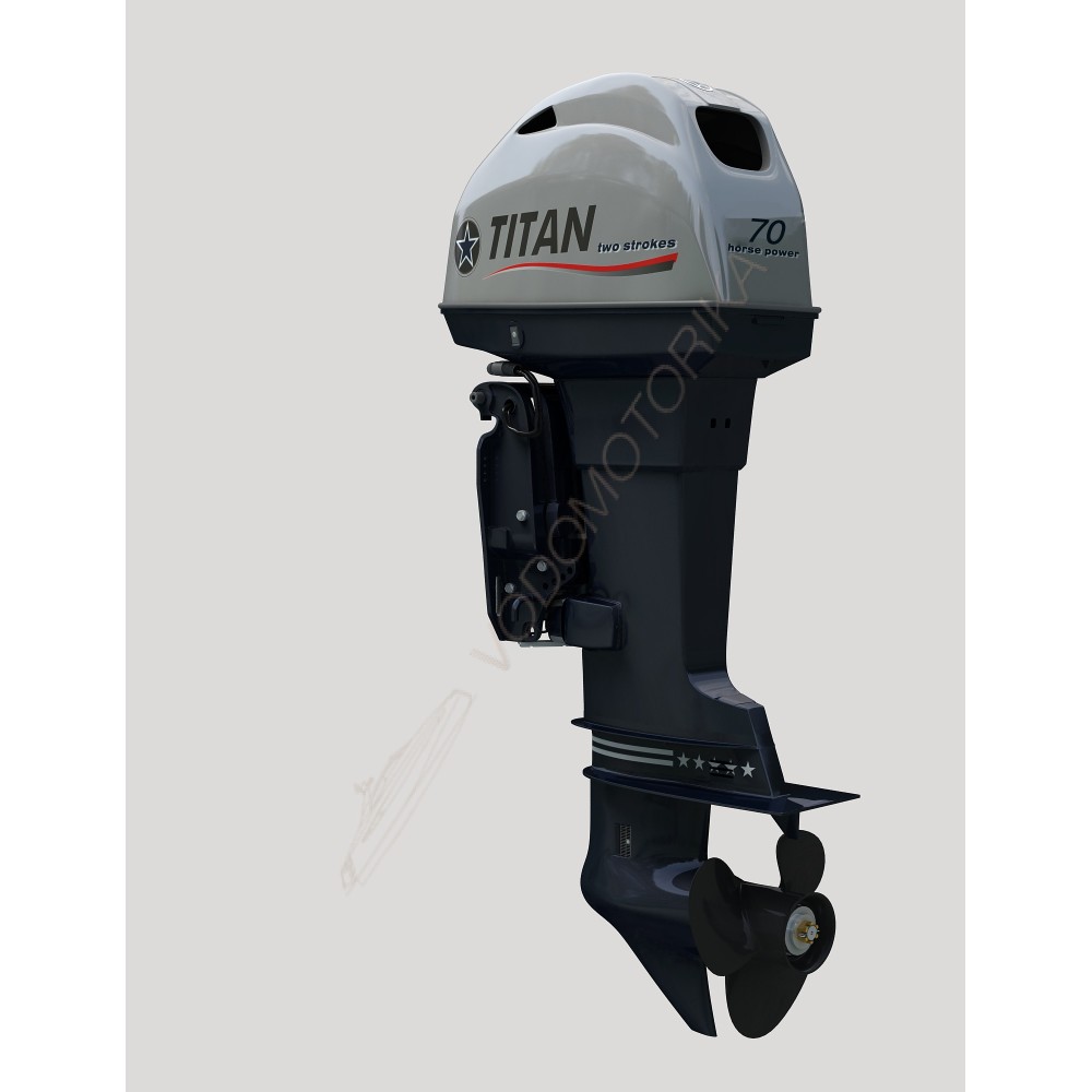 Лодочный мотор TITAN TP70AERDL 70 л.с. двухтактный