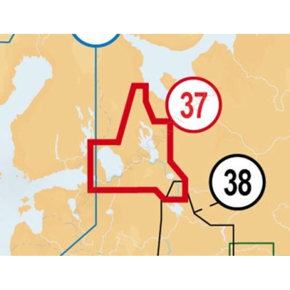Карта Navionics Gold для эхолотов Humminbird 39XG /SD (Нижняя Волга)