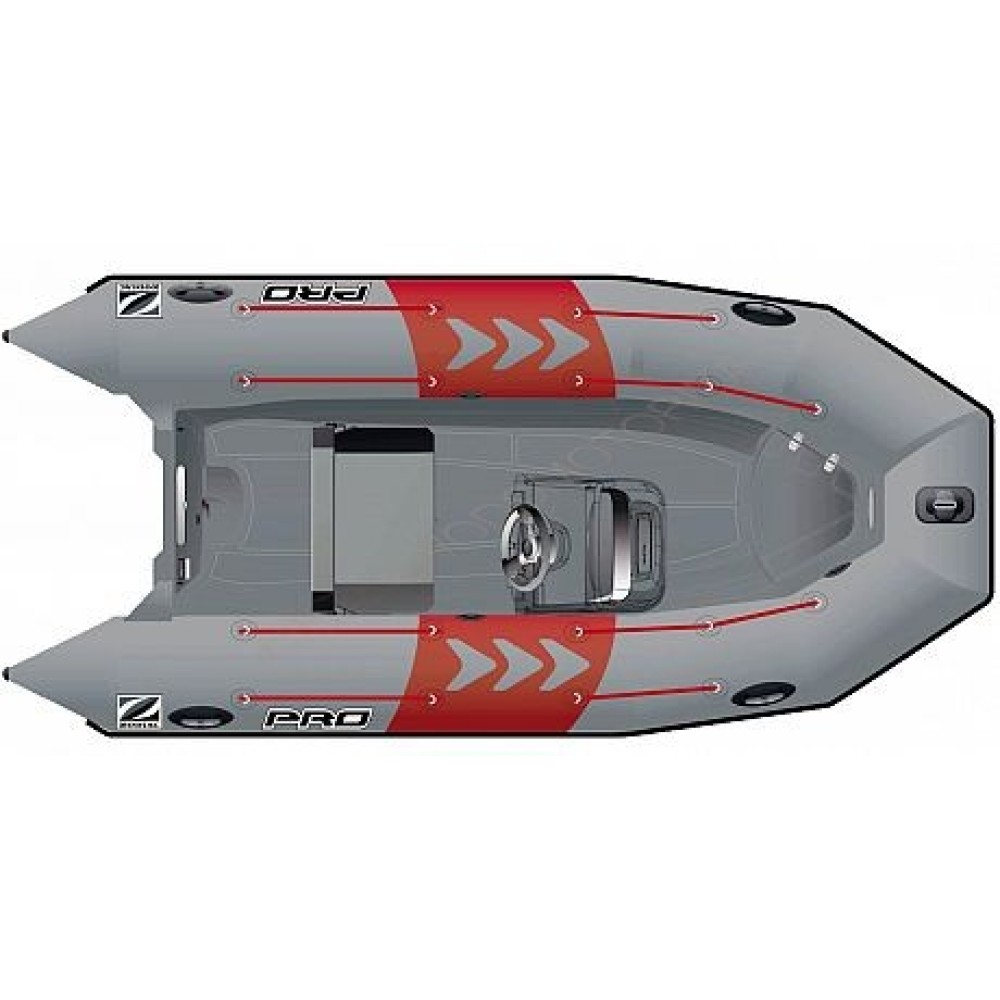 Лодка надувная ZODIAC PRO 550 NEO хайпалон-неопрен ( серая )