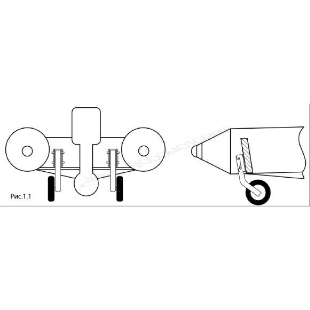 Транцевые колеса Handy Wheels BHW-1