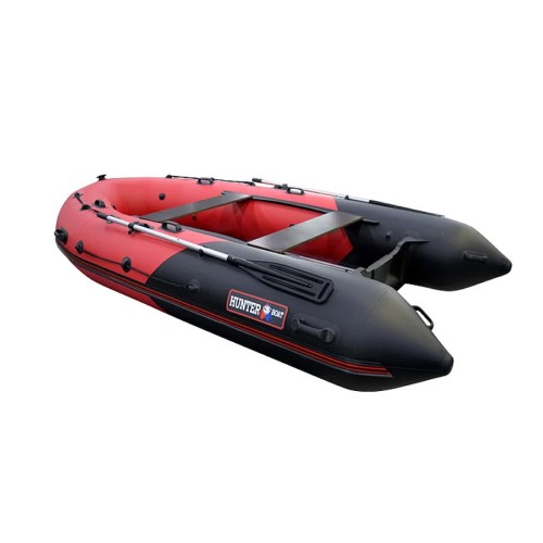 Надувная лодка Хантер 380 ПРО фанерный пол