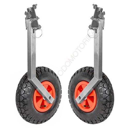 Колеса транцевые Горизонт OT-330 (нержавейка, универсальные - откидные)