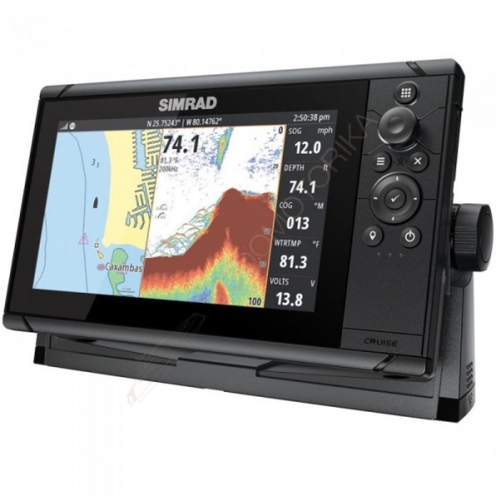Картплоттер-эхолот SIMRAD Cruise-9,ROW Base Chart,83/200 XDCR (000-15000-000)