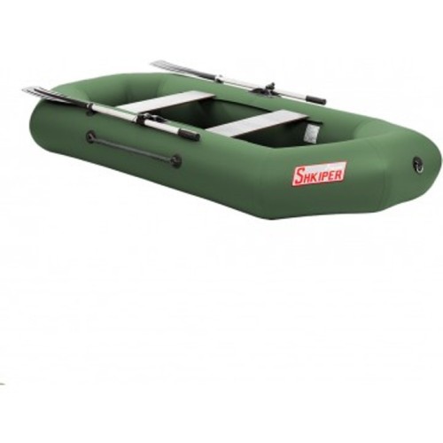 Лодка Тонар Шкипер А260 надувное дно (зеленый)