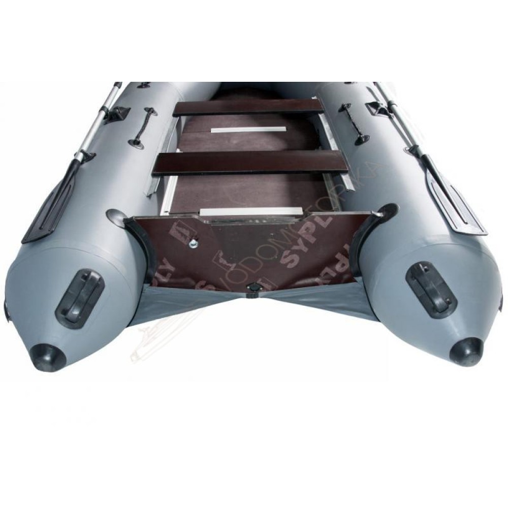 Надувная лодка Лоцман М-340 ЖС фанерный пол