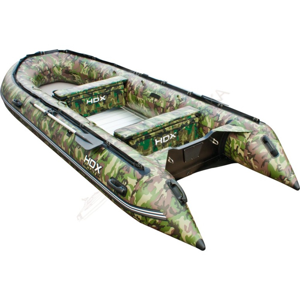 Лодка HDX OXYGEN 470 AL зеленый камуфляж