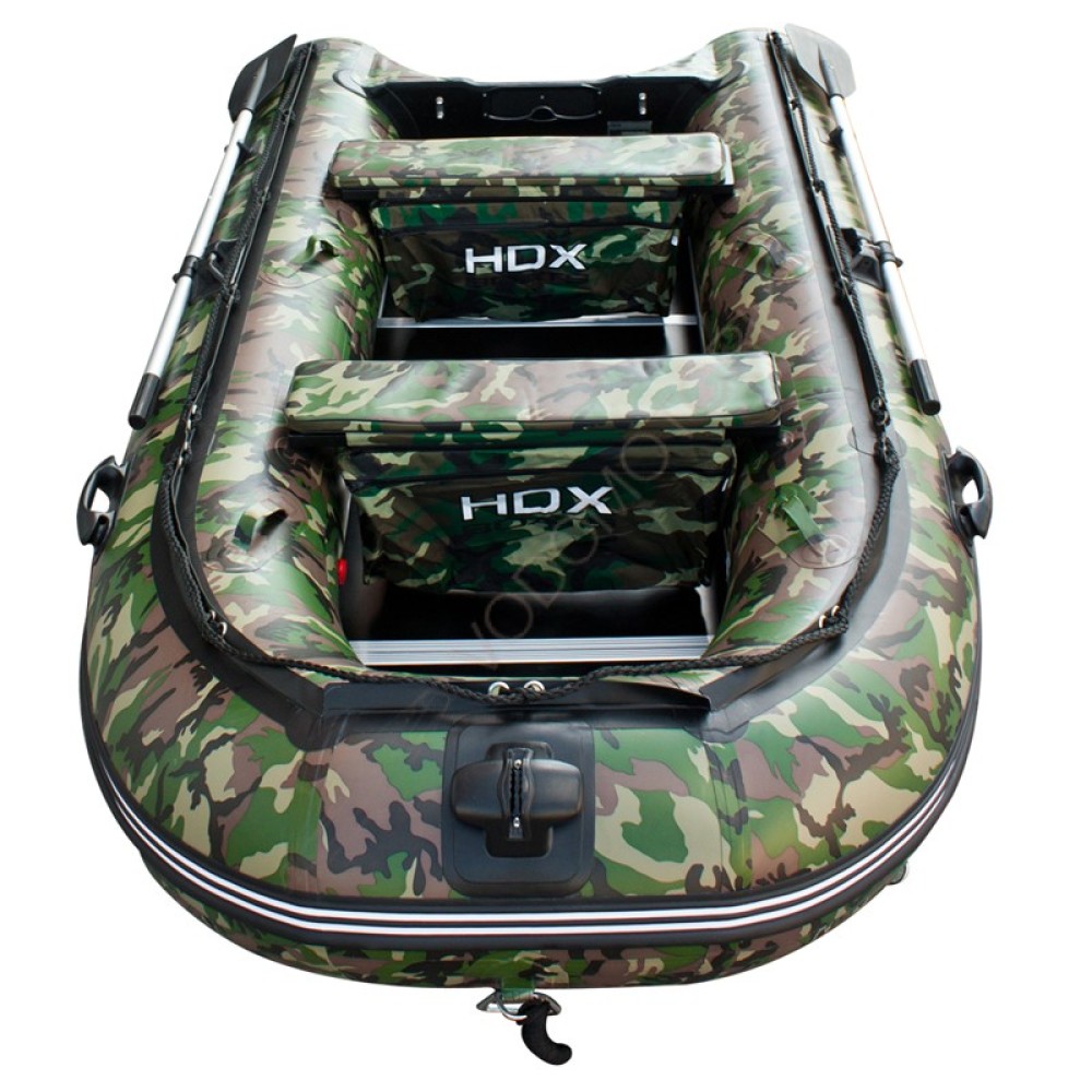 Надувная лодка HDX CARBON 370 ( зеленый камуфляж ) дерев. пол P/L