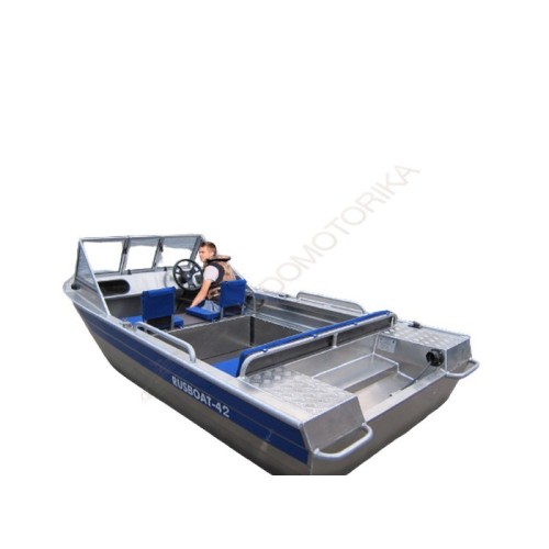 Алюминиевая моторно-гребная лодка RusBoat 42