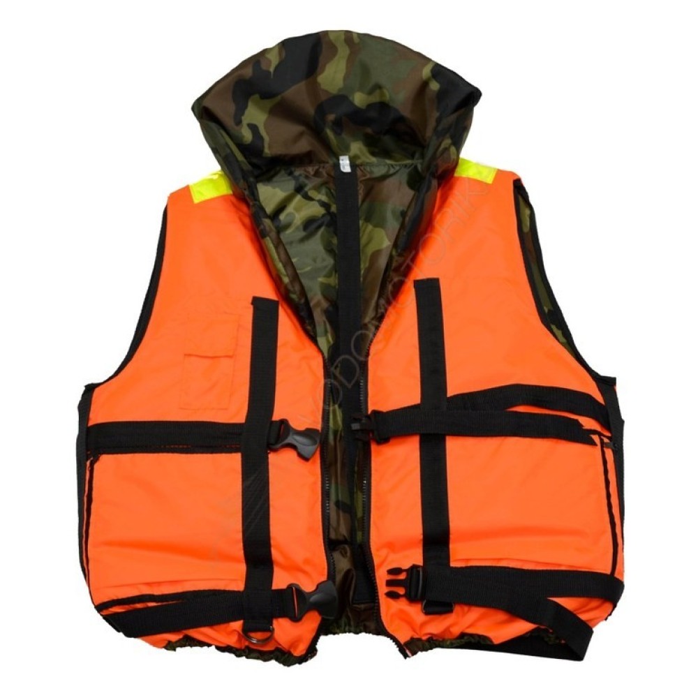 Спасательный жилет двухсторонний Atlantik Пират камуфляж (60 кг.)