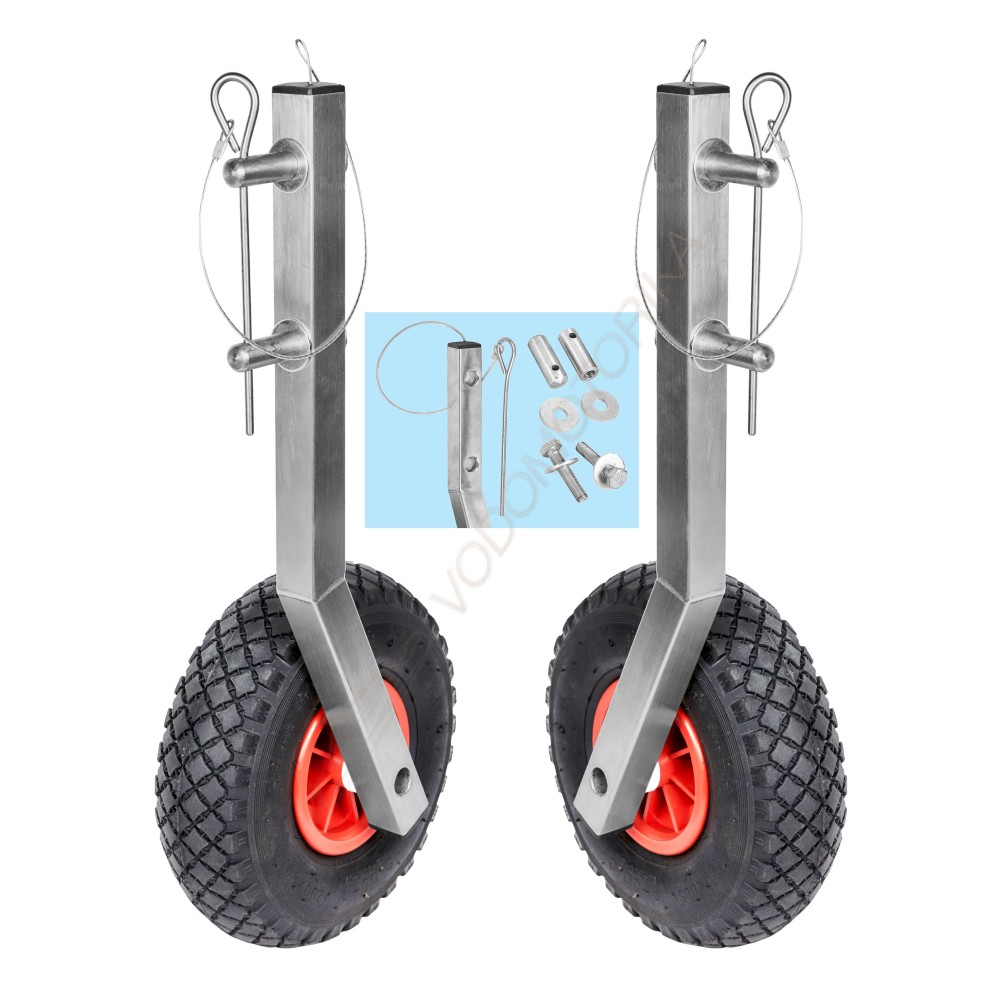 Колеса транцевые Горизонт KN-260 (нержавейка, съемные)