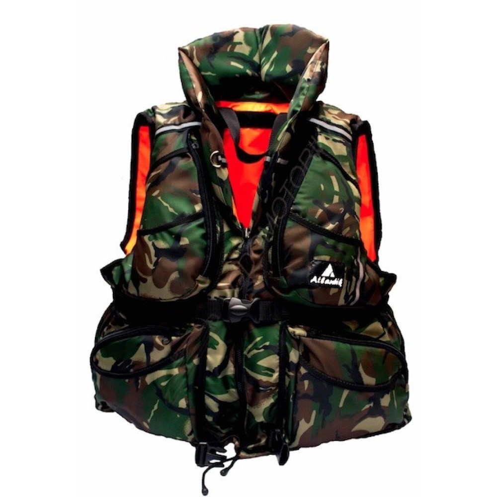 Спасательный жилет двухсторонний Atlantik Касатка ( + ) камуфляж (140 кг.)