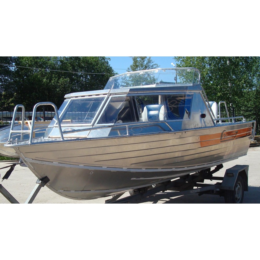 Алюминиевая лодка Wellboat 53 рубка